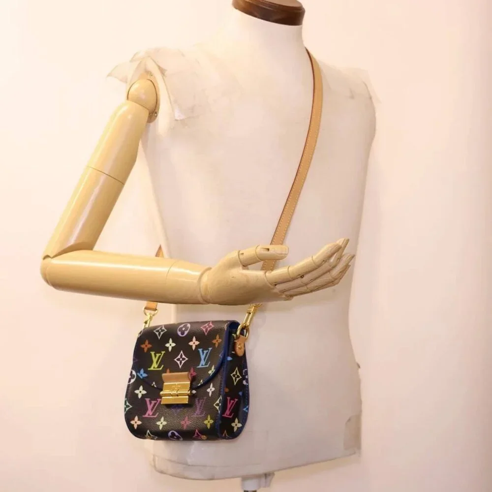 LOUIS VUITTON Multicolor Heart Breaker Shoulder Bag Black M40659 LV Auth 40032SM
